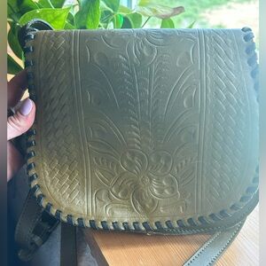 Patrica Nash Embossed Floral Leather Bag